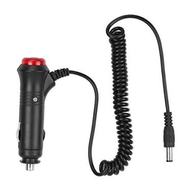 Imagem de Generic Adaptador de Tomada para Isqueiro de Carro 12V 24V Com Fusível e Luz Indicadora para Dispositivos Eletrônicos Preto ABS Cobre
