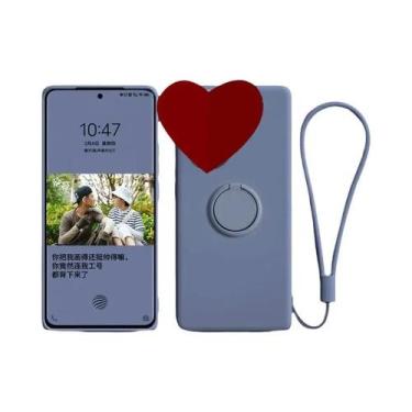 Imagem de Capa De Silicone Líquido Xiaomi Poco X6 X7 pro X5 pro Com Suporte De A