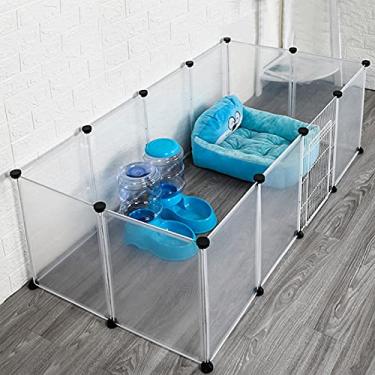 Imagem de Playpen para animais de estimação Recinto exercícios cachorro Grande cerca portátil com porta 12 painéis cachorros pequenos gatos Ideal amantes espaço brincar e exercitar Conectar juntos área maior