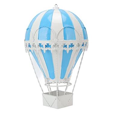 Imagem de Generic Decoração de Modelo de Balão de Ar Quente, Ornamento de Suspensão de Arte de Ferro Vintage para Decoração de Casa de Parede, Com Cores Requintadas Pintadas à Mão, para Sala de