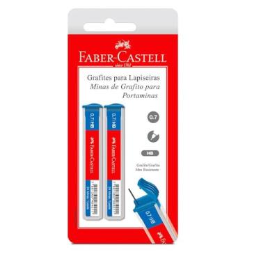 Imagem de Grafite 0.7 mm blister com 2 tubos Sm/tmg07hb Faber Castell