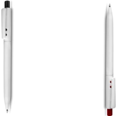 Imagem de Caneta Esferográfica Touch Screen Retrátil, Plástica, Escrita Azul, Ponta Fina 0.7mm, Grip Emborrachado, Design Moderno, Cilíndrica, para Escritório (Preto e Vermelho)