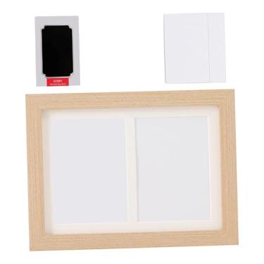 Imagem de Generic Kit para Impressão de Mãos e Pés do Bebê, Almofada de Tinta, Porta-Retrato Decorativo para Casa, Lembrança de Recém-Nascido para Amantes de Animais de, Cor de Madeira