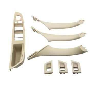 Imagem de Conjunto de maçaneta interna para porta interna de carro, apoio de braço, compatível com BMW Série 5 F10 F11 523i 525i 528i 530i LHD RHD(LHD Oyster)