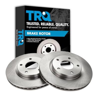 Imagem de TRQ Conjunto de par de rotores de freio a disco dianteiro para Nissan Sentra 2013-2017