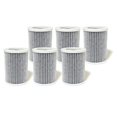 Imagem de Nispira 3 em 1 True HEPA com filtros de substituição de carbono ativado, compatíveis com mini purificador de ar portátil Purezone (PEPERSAP), 6 pacotes