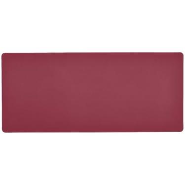 Imagem de Tapete de mouse de mesa vermelho titiano de cor sólida antiderrapante, mouse pad gamer, mousepad grande, 89,9 x 39,9 cm