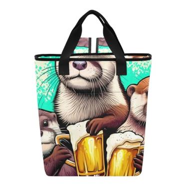 Imagem de Saco refrigerador para garrafas de cerveja de lontra, 36 latas, à prova de fugas, saco de refrigeração para o almoço