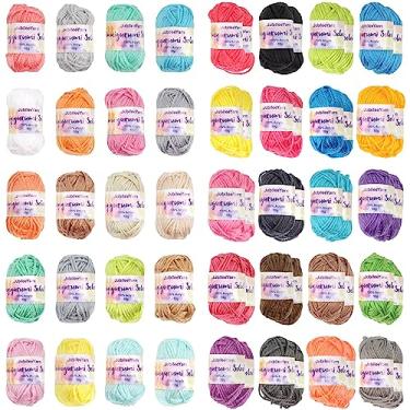 Imagem de JubileeYarn Amigurumi Select Bonbons de fio - Acrílico para bebês - 10 g/novelo - 2 pacotes claros/1 pacote escuro - 60 novelos