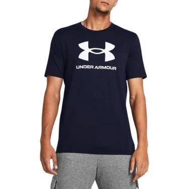 Imagem de Camiseta Under Armour Sportstyle Logo Update SS Marinho - Masculino P-Masculino
