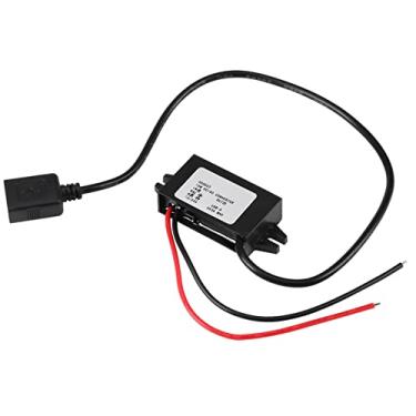 Imagem de Cosiki DC-DC Adaptador Step Down Conversor Regulador para áudio do Carro, Monitor, Display Led, Ventilador Elétrico 1pc 12v/24v para Usb 5v 3a Cabos Fios