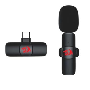 Imagem de Microfone de Lapela Redragon Athan Preto sem fio GM93