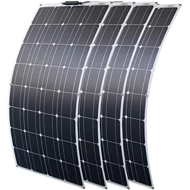 Imagem de Kit De Painel Solar 200 W 300 W 400 W 600 W 800 W, Com Controlador De Carga De 40 A Painel Solar Monocristalino Flexível De 18 V Para Carregamento De Bateria De 12-24 V Bateria De Carro Camper RV