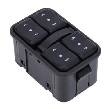Imagem de aqxreight Conjunto de Interruptor de Janela Elétrica do Lado do Motorista, Cor Preta, Substituição de Interface de 12 Pinos para II G Zafira A
