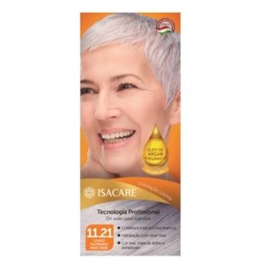 Imagem de Tintura Cabelos, 11.21 Louro/Plata/Irise Cinza, Isacare, 75 ml