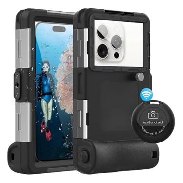 Imagem de Capa de celular à prova d'água, controle remoto para mergulho, smartphone universal Bluetooth de 2ª geração