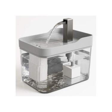 Imagem de Fonte de Água Super Luxo para Cães e Gatos Bebedouro Design Premium Pet Capacidade 1,5L Bivolt (Branco)