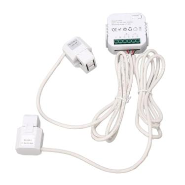 Imagem de Naroote Monitor de Energia Inteligente WiFi Medidor de Consumo de Energia Bidirecional para Eletrodomésticos, Monitoramento Em Tempo Real para Smart Life e Smart, 100-240 V CA, Adequado para (Branco)