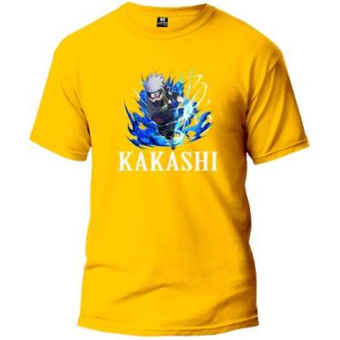 Imagem de Camisetas masculinas moda infantil coleção kakashi preços promocionais
