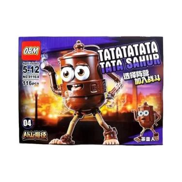 Imagem de Brinquedo De Blocos De Montar Para Crianças Tralalero Figura Caixa Sur