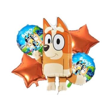 Imagem de Conjunto De Balões Da Família Bluey Para Festa De Aniversário Infantil