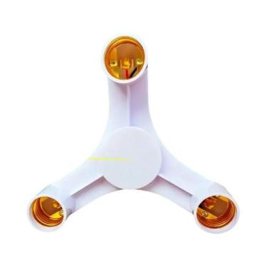 Imagem de Adaptador Divisor De Soquete Para Lâmpada LED E27 2 Em 1 3 Em 1 4 Em 1