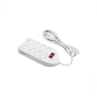 Imagem de Protetor Eletrônico Intelbras C-8 Tomadas Branco Epe1008