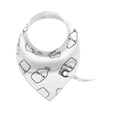 Imagem de Babador Impermeável Anti-Sujeira Para Bebês Com Cadeia Para Chupeta E 