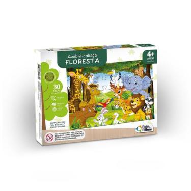 Imagem de Quebra Cabeça Floresta 30 Peças Grandes - Pais E Filhos - Pais & Filho