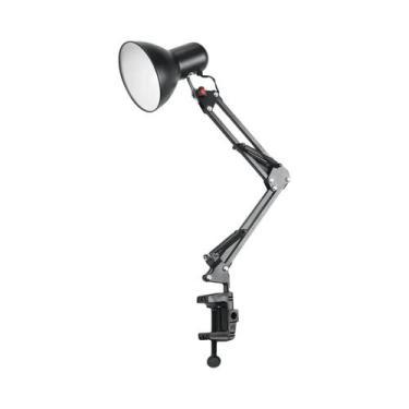 Imagem de Luminária De Mesa LED Flexível De Metal Ajustável, Lâmpada Moderna Par