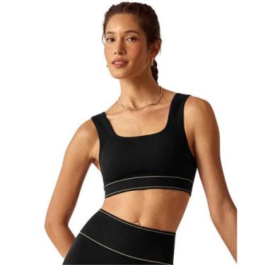 Imagem de Top Fitness Treino Comfort Canelado Alças Fixas Decote Reto Hope Resor