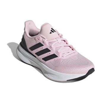 Imagem de adidas Tênis de corrida feminino Ultrarun 5, Rosa transparente/preto/branco, 38