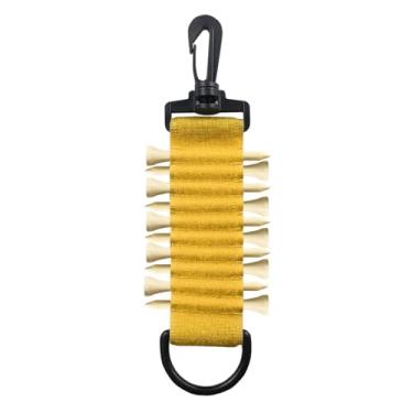 Imagem de Lljsszr Suporte para 10 Tees de Golfe - Organizador Portátil para Homens E Mulheres - Ideal para Treinos E Prática de Golfe. Perfeito para Cinto de Golfe E Dr, AMARELO