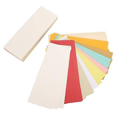 Imagem de Cartolina de papel metálico brilhante, 100 peças, cores sortidas, qualidade premium para convites de scrapbooking, artesanato, 10 cores vibrantes, 16x6cm