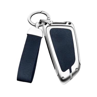 Imagem de Compatível Com Bmw Série 5 Caso Chave 3 6 X3 X5 X1 X2 X6 Escudo Protetor Compatível Com Lâmina De Faca Capa Carro Fábrica(A silver Blue set)