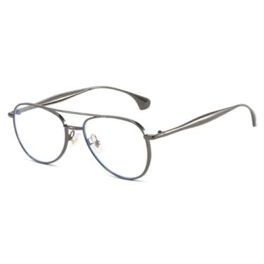 Imagem de Óculos de Sol Redondos e Modernos para Homens, com Armação de Metal e Proteção UV, Disponíveis Também para Mulheres (Cinza Chumbo Transparente)