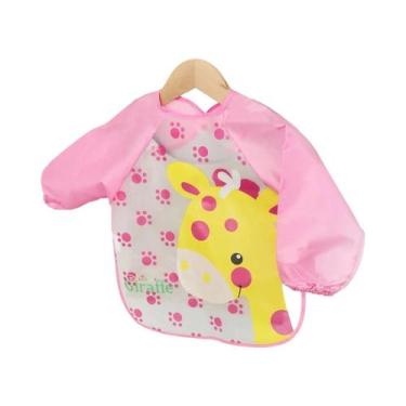 Imagem de Babadores Impermeáveis De Manga Longa Para Bebês, Avental Infantil Em 