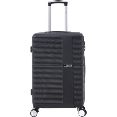 Imagem de Mala de Viagem Porte Médio Rodas 360° ABS Resistente Cadeado com Segredo Cruzeiro 1016-M24-Unissex