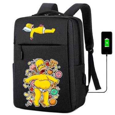 Imagem de Mochila Escolar Usb Infantil Sipisons Amarela Estilo Desenho Para Trab