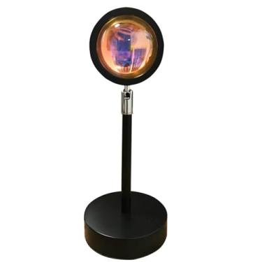 Imagem de Projetor Ambiente de Luz do Por Sol com APP e Controle Remoto 16 Milhões Cores RGB Preenchimento Multipropósito Noturna para Quarto Romântico Calmante