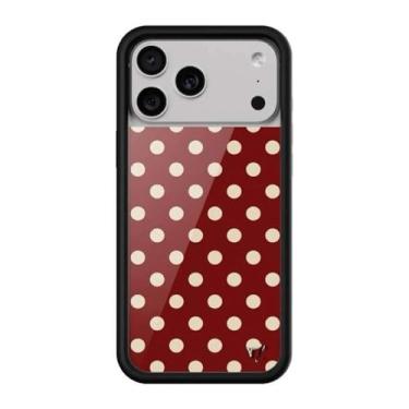 Imagem de Capa para celular com estampa de bolinhas de morango para iPhone 17, 16 Pro Max, 12, 13, 14, 15 Plus e 17 Pro. Capa protetora fofa, modelo NS591, 4, para iPhone 15 Plus.
