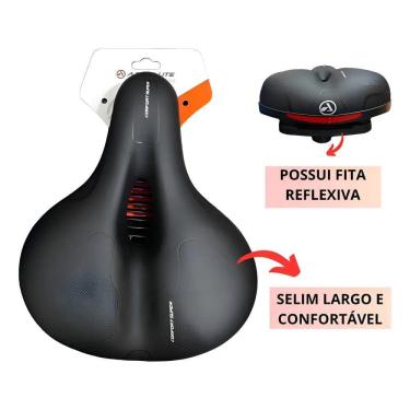 Imagem de Selim Bike Absolute Confort Super 248X208Mm Spinning Mtb Com