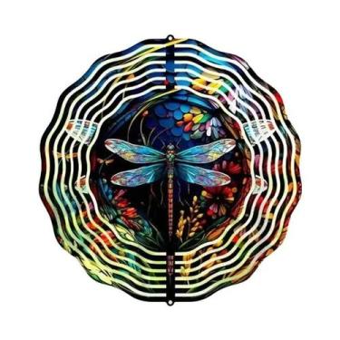 Imagem de Catavento Solar 3D Colorido Em Forma De Coruja Para Exterior 360 graus