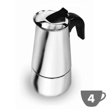 Imagem de Cafeteira Italiana Expresso Inox 04 Xicaras 200ml