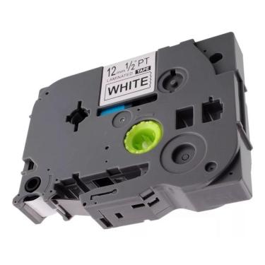 Imagem de Fita Tze Tz 231 Compatível P/ Rotulador Brother 12mm Colors Branco
