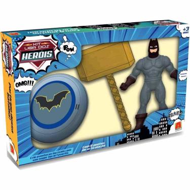 Imagem de Kit Liga Dos Heróis - Boneco Morcego - Algazarra