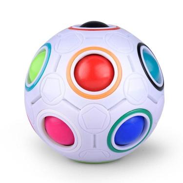 Imagem de Football Fidget Cube Jogo Quebra Cabeça Infantil 12 Buracos