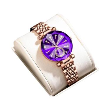 Imagem de Relógio Feminino Elegante, À Prova D'água, Luminoso, De Luxo, Com Desi