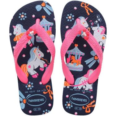 Imagem de Chinelo Infantil Meninas Havaianas Fantasy Marinho - 4103-Feminino