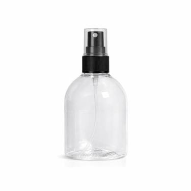 Imagem de Kit 10 Frascos PET Bojudo 250ml com Válvula Spray Borrifadora para Pro